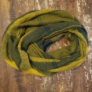 Plaid infinity scarf